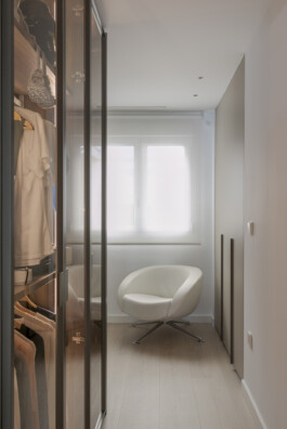 Detalle vestidor vivienda Bitácoras, El Campello (Alicante) 