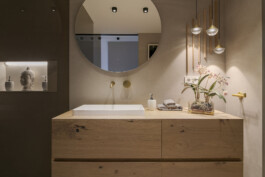 Frontal baño vivienda Bitácoras, El Campello (Alicante) 