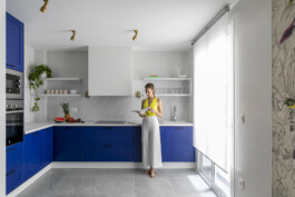 General cocina azul piso San Carlos (Alicante) 