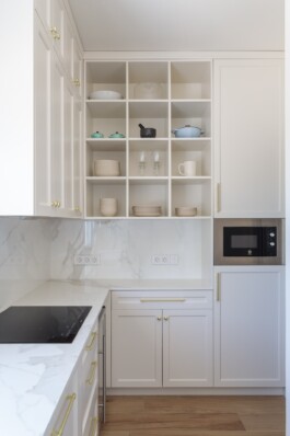 Detalle almacenaje cocina Casa Limones (Elche) 